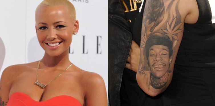 Amber Rose Lets Go Of Khalifa With A Brand New Tattoo