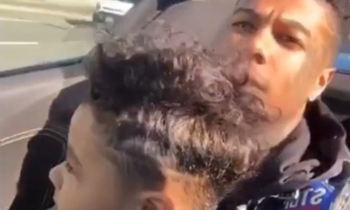 Watch Blueface S 3 Year Old Son Drive Him To The Store Hip Hop Lately