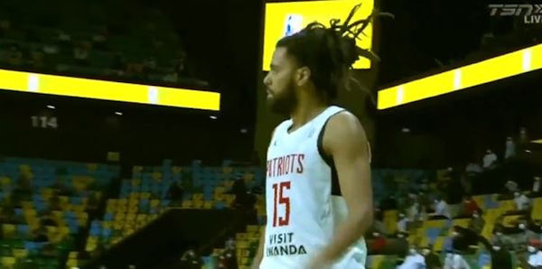 Watch J. Cole Score His First Bucket as a Professional Basketball