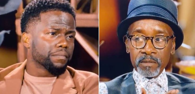Watch Kevin Hart S Age Comment Almost Make Poor Don Cheadle Cry Hip Watch Kevin Hart S Age Comment Almost Make Poor Don Cheadle Cry Hip