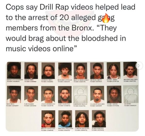 NYPD Watches Drill Videos; Arrest 20 Over Gang Members :: Hip-Hop Lately