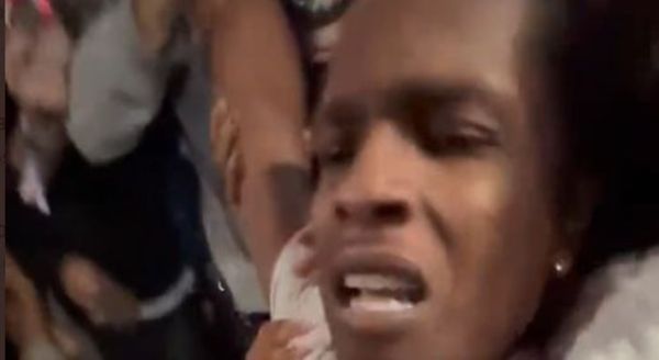 A$AP Rocky Went Into The Mosh Pit & Looked Like He Regreted The Decision [VIDEO]