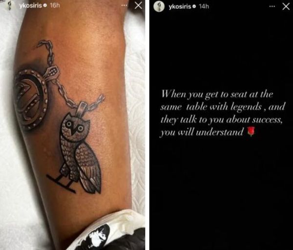 drake ovo owl tattoo