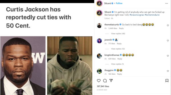 50 Cent Trolls The Cancellation Of Kanye :: Hip-Hop Lately