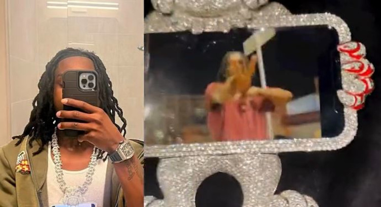 Polo G Memorializes Late Friend BMoney with iPhone Chain & Pendant