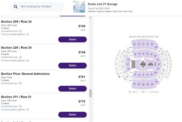 Drake Tickets, 2023 Concert Tour Dates