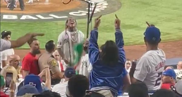 Tekashi 6ix9ine Did Catch Some Heat At the Mexico Puerto Rico Baseball Game