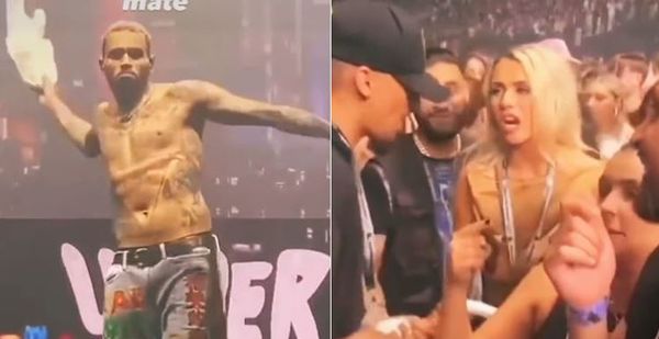 Watch A Guy Fight a Girl for Chris Brown's Shirt