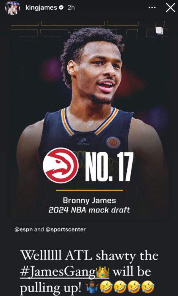 LeBron James Weighs In On Bronny's 2024 NBA Draft Projection HipHop