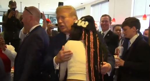 Donald Trump And Chick-Fil-A Customer Embraced After She Declares Him ...