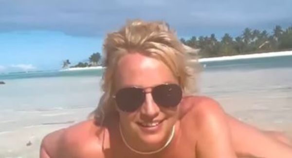 Britney Spears Takes Off Her Clothes And Humps the Ocean in latest Video