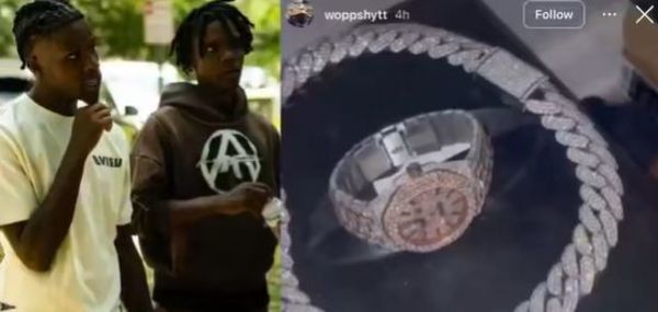 Quando Rondo's Brother Shows Off Lil Durk's Rapper Doodie Lo's Snatched Jewelry